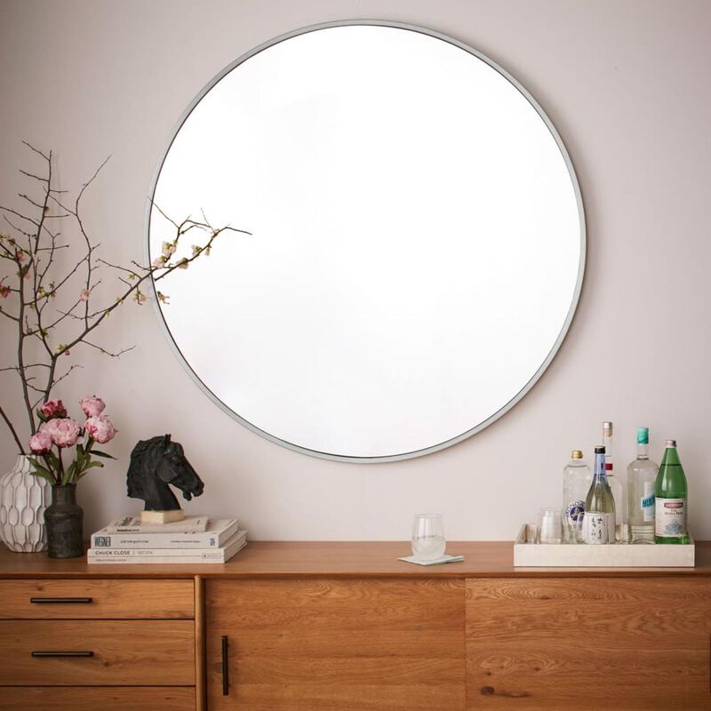 West Elm Metal Framed Mirror Oversized image number 0